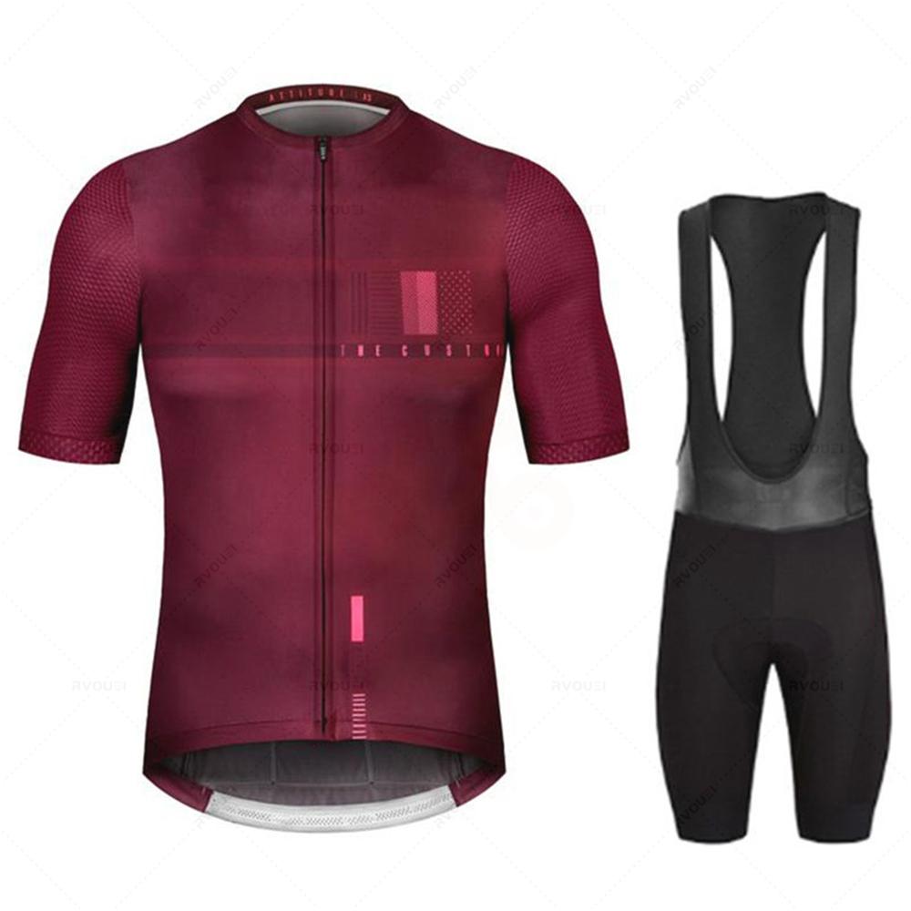 Pro Team Bike Cycling Jersey Set Men's Summer Short Sleeve Mountain Uniform Ropa Ciclismo Maillot Hombre Bicycle Clothing Suit