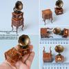 Detailed Miniature Phonograph Dollhouses Display Enhances Living Room Pretend Play Accessories