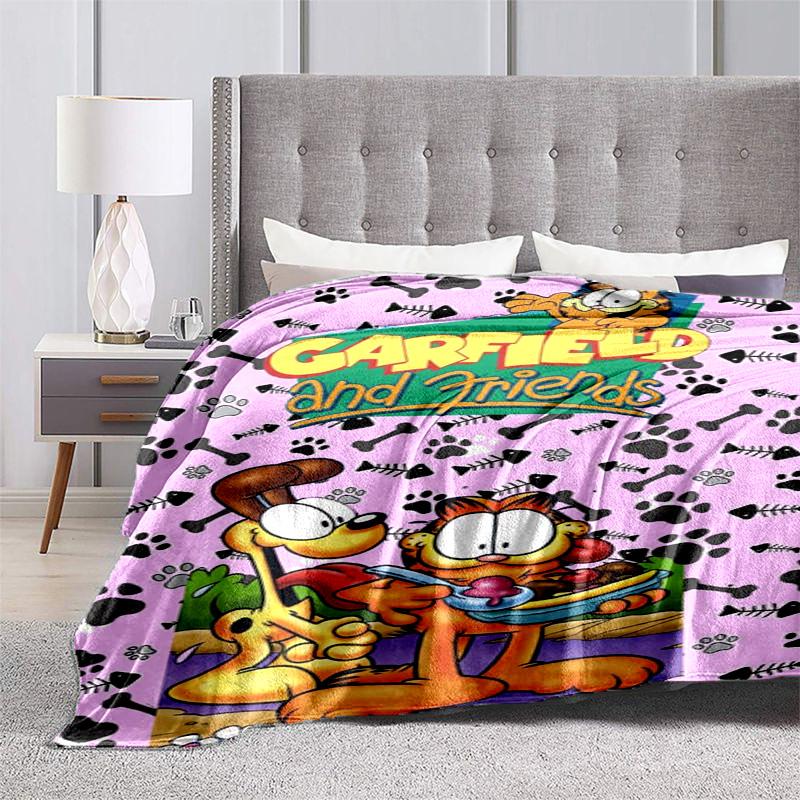 Garfield Comic Print Blanket Blanket Sofa Blanket Home Decor Bedroom Outdoor Plush Blanket Sheet