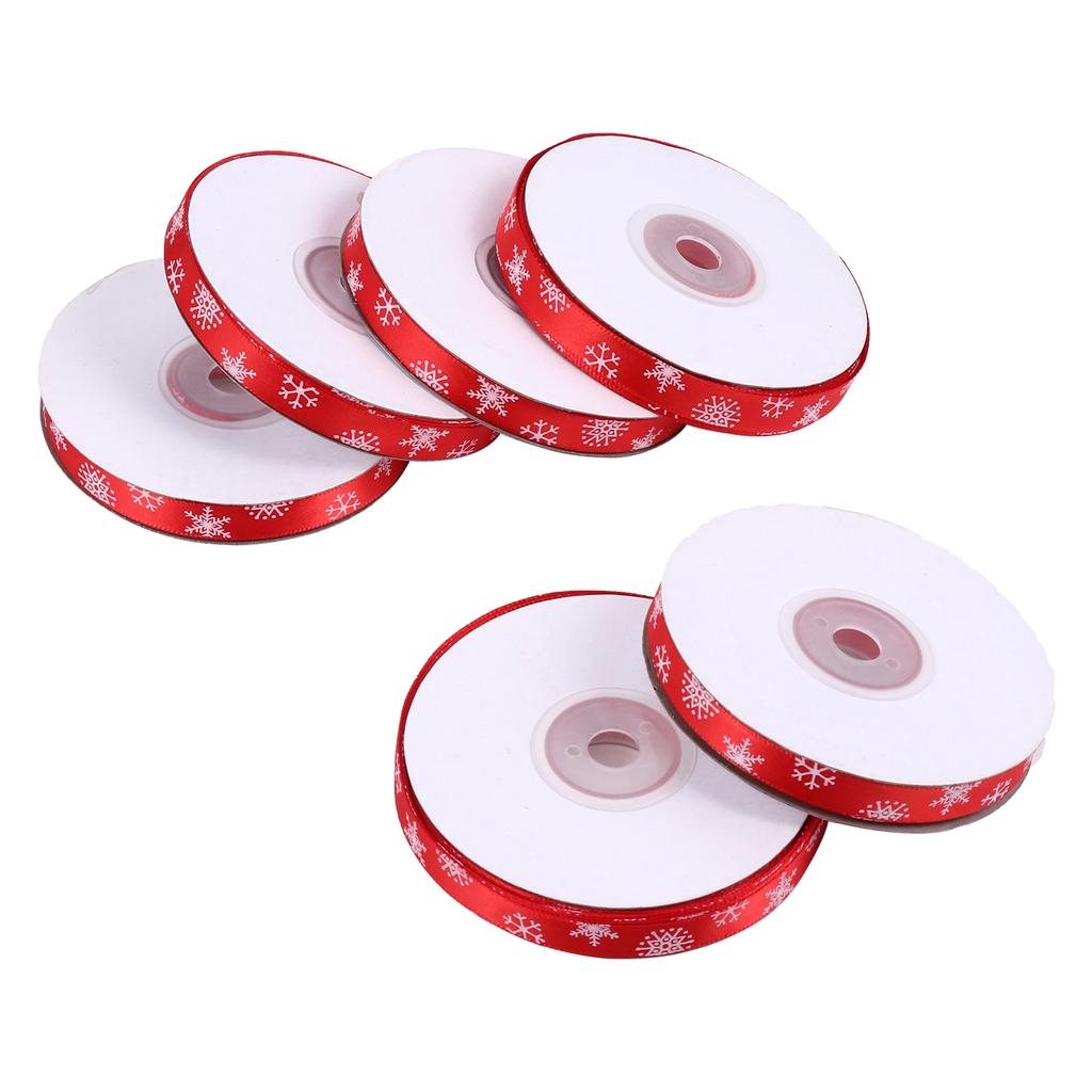 Buy 6 Rolls DIY Xmas Ribbon Decoration Christmas Gift Ribbon Gift
