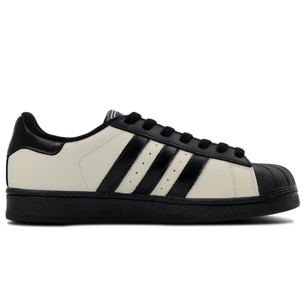 adidas Originals Superstar 2 Leather Low Top Skateboard Shoes Unisex Beige Black JI0079(Team443-)
