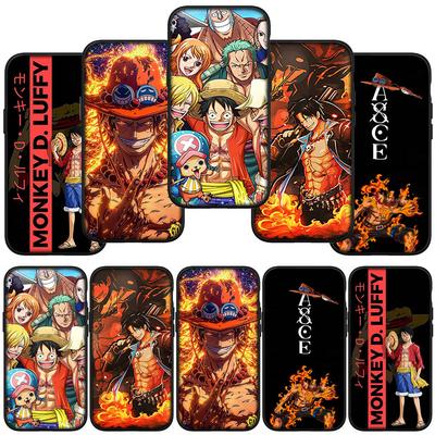 Coque de téléphone pour Samsung Galaxy S25 S23 S24 Ultra FE Plus A05 A06 A15 A16 A07 A13 A36 A37 A35 A54 A55 A56 A57 A25 A26 A53 A17 Ace One Pieces Luffy Cover