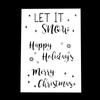 A4 Size Decorative Reusable Christmas Stencil Template Painting Stencils for DIY Crafts Scrabooking Painting On Wood,Canvas,Floor,Wall and Tile