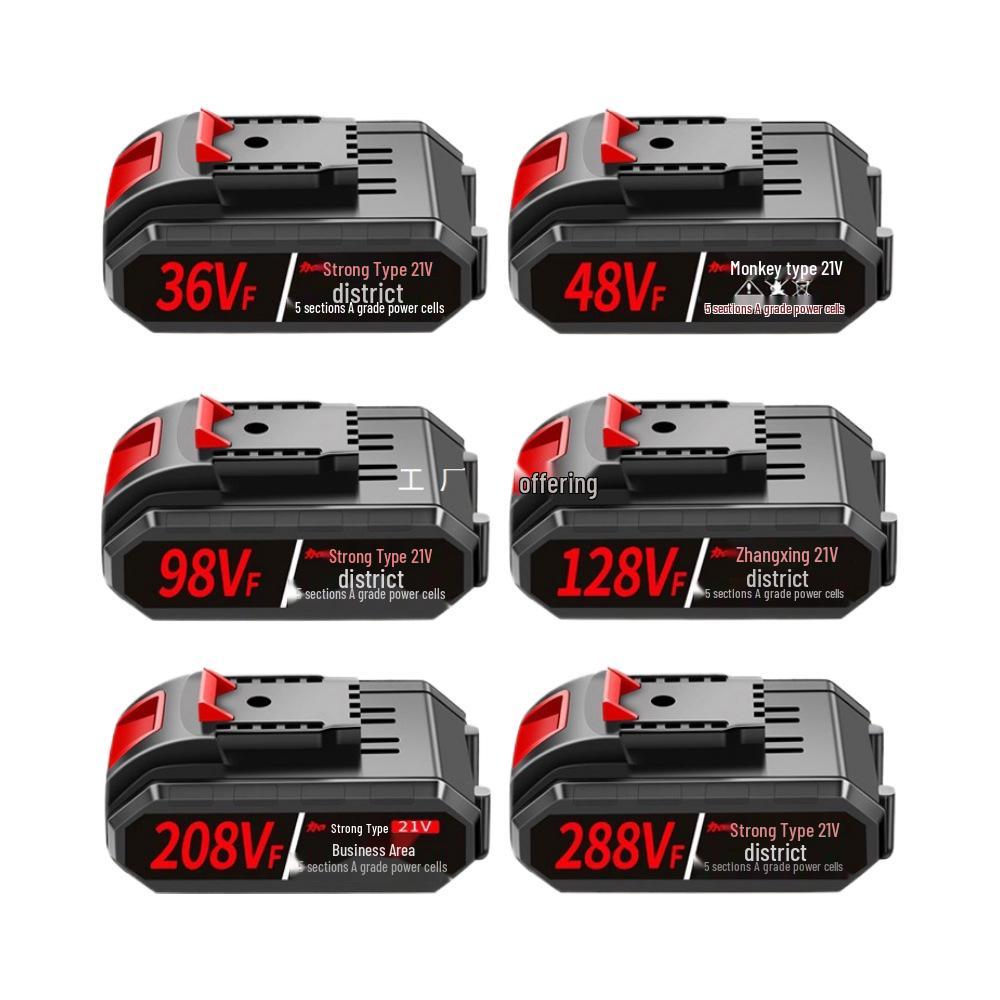 Cordless Drill with Universal Large Capacity Lithium Battery - 21V Electric Screwdriver Pistol Drill with 36VF/48VF/98VF Options.