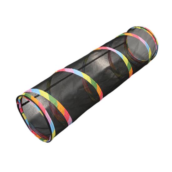 Mesh Pet Tunnel Toy Collapsible Cat Tunnel Tube Tent Safe Breathable Mesh Enclosure for Small