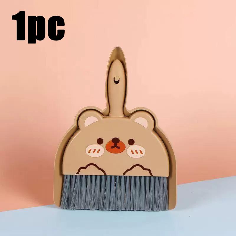 Cartoon Mini Broom And Dustpan Set, Desktop Cleaning Brush And Broom Combination, Household Desktop Dust Removal Tool