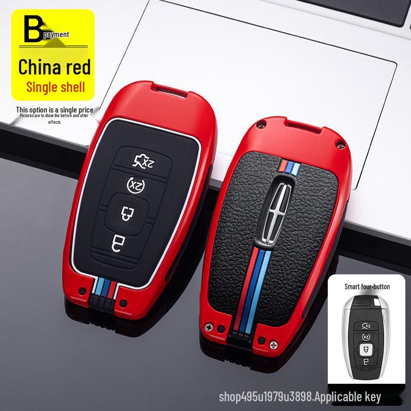 

Металлический чехол-накладка для ключа автомобиля для Lincoln Corsair, Navigator, Aviator и Continental Set