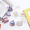 Index Clamp Cartoon Binder Clip Snacks Sealing Clip Binder Clips Transparent Clip Paper Clip
