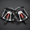 Nonslip Road Bicycles Pedals Aluminum Alloy Mountain Bicycles Pedals 3 Bearings Wide Flat Cycling Pedals Enduring