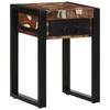 Side Table Multicolored 35 X 35 X 50 Cm Solid Reclaimed Wood