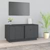 Day and Night - Day and Night TV Cabinet Solid Gray Pine Wood 80x35x40.5 Cm