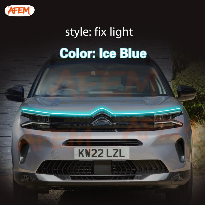 

1pcs Universal Waterproof Flexible LED Strip DRL 12v Daytime Running Strip Light Ambient Lamp For Citroen C5 Aircross 2017-2022 1.2m