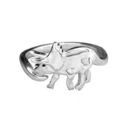 Hot-selling new cute creative dinosaur shape ring, personalized Jurassic era ring