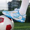 Kids Soccer Shoes TF Football Boots Professional Cleats Grass Training Sport Footwear Rotating Push Button Boys Outdoor Futsal Turf Soocer Boots 28-39