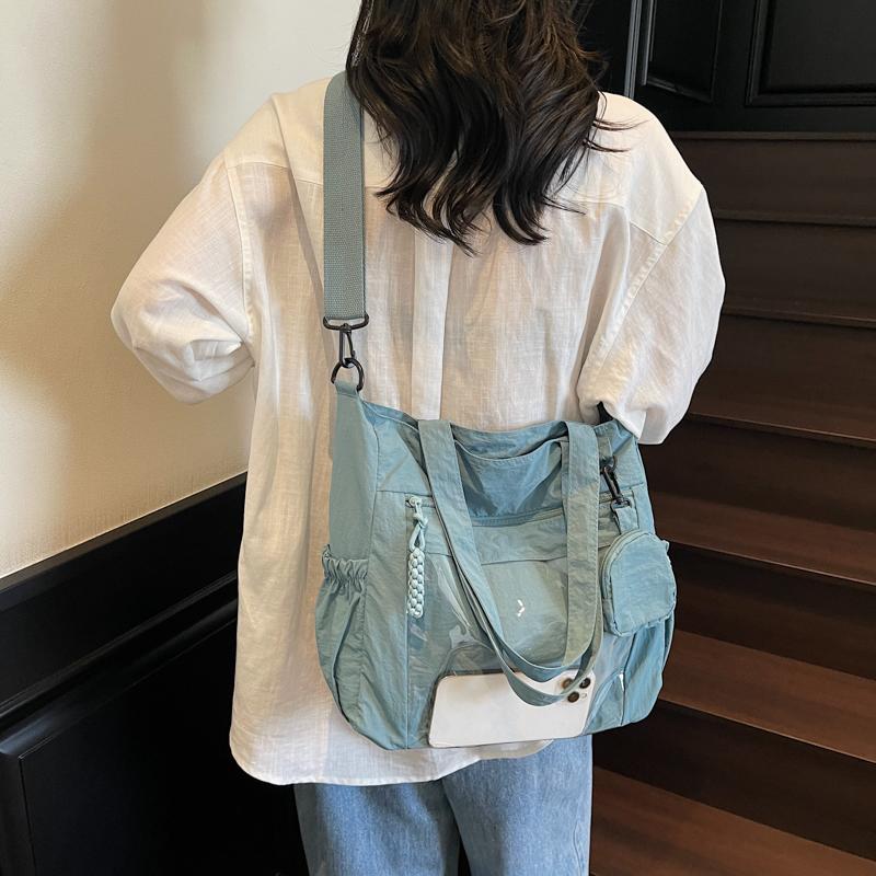 Student Book Bag Lightweight Shoulder Bag Women's Commuter Tote Bag Large Capacity Crossbody Bag