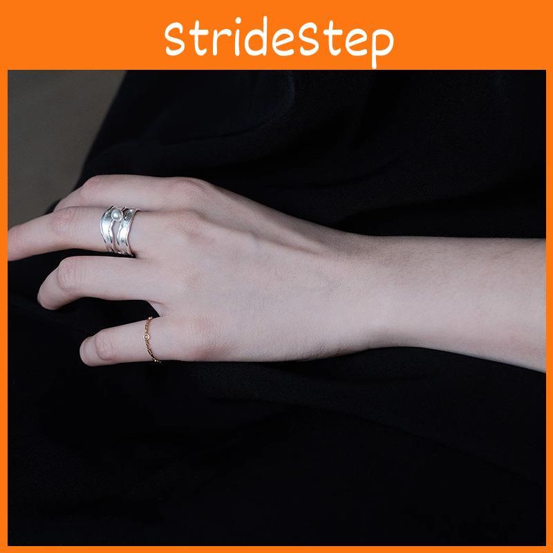 Chic Adjustable Open Ring For Women With Geometric Shapes And Luxurious Appeal