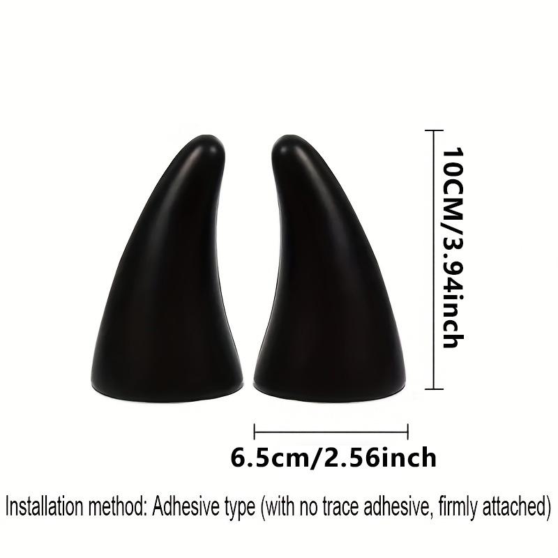 Auto Vrachtwagen Elasticiteit 3D Duivels Hoorns Sticker Bumpers Decor Anti Botsing Grote Duivels Hoorns voor Motorfiets Fiets Ski Helmen