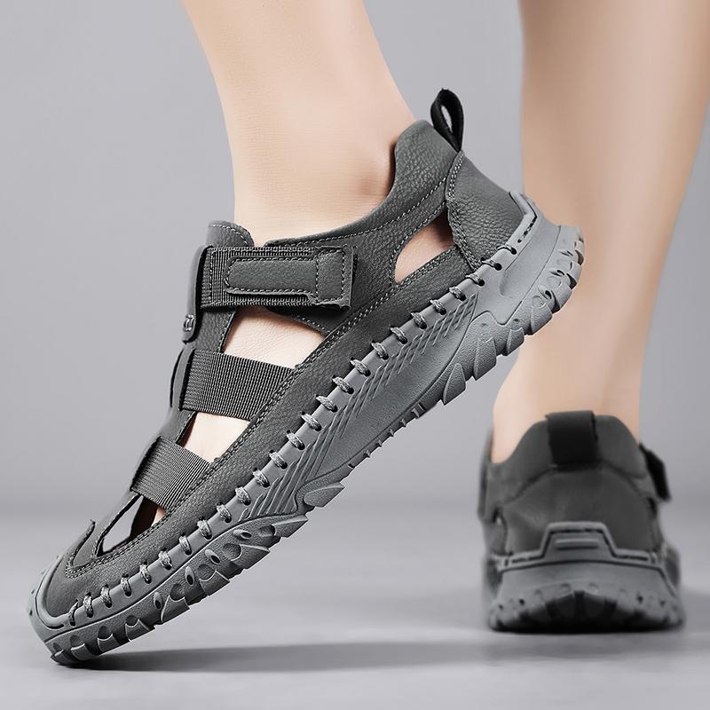 Summer Men's Sandals High Quality Breathable Casual Men Shoes Non-Slip Outdoor Beach Sandals Hiking Climbing Waterproof Sneakers