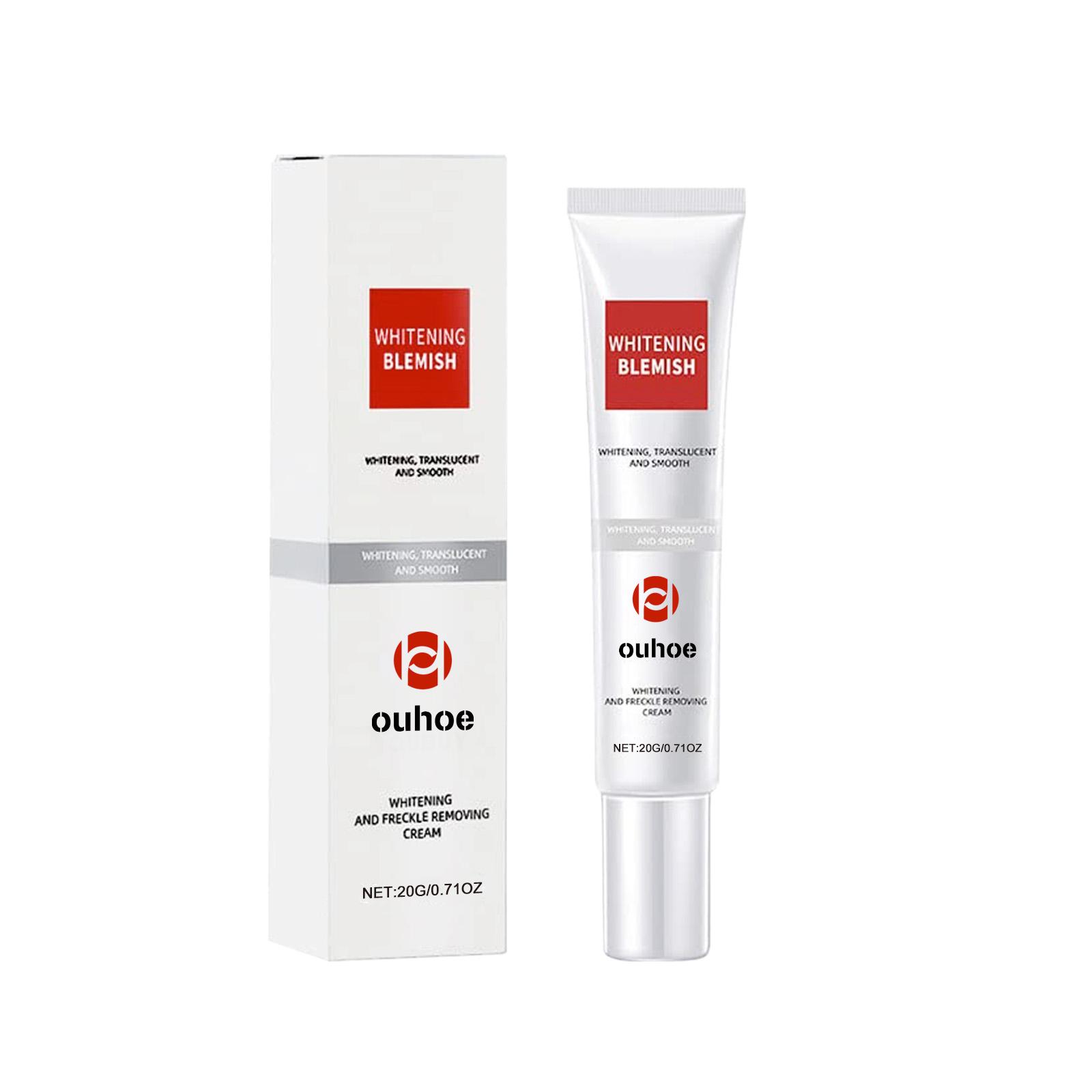 

OUHOE Facial Care Cream, fades dark spots, hydrates and moisturizes, nourishes and repairs skin, brightens and whitens. Suitable for facial use, 20g.