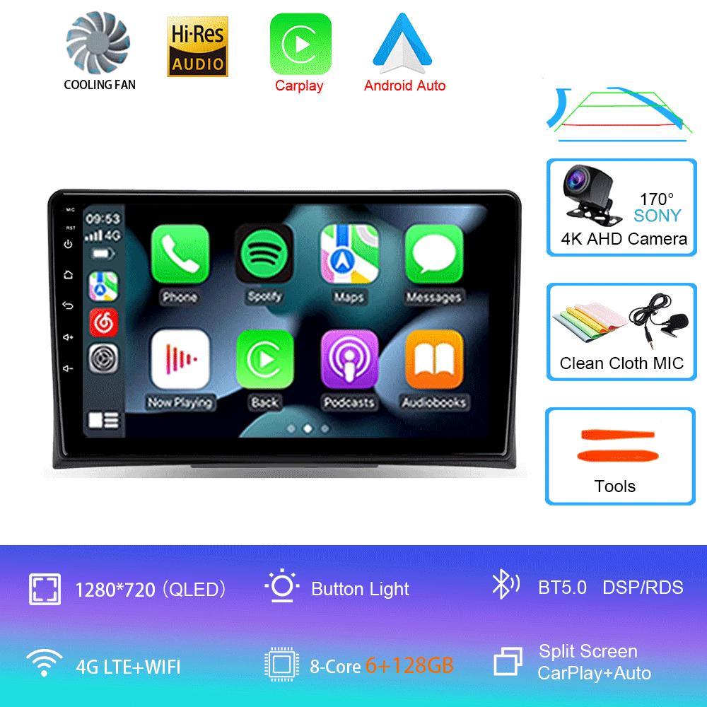 Autoradio Android 14 Carplay Auto Für Volkswagen Multivan T5 2003 - 2015 Multimedia Video Player GPS Navigation Stereo Head Unit