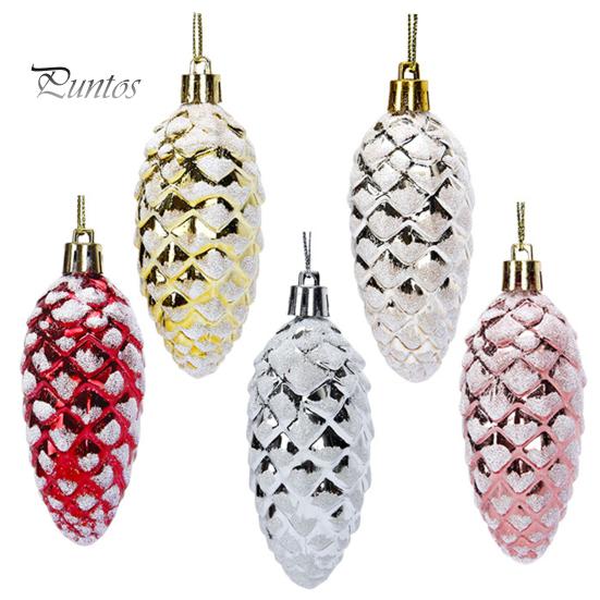 

5 шт., рождественский пластиковый орнамент из сосновой шишки, красочный блестящий блестящий кулон из сосновой шишки для праздничной вечеринки, макет сцены, рождественская елка, подвесное украшение разноцветный