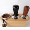 Kalibrierter Espresso-Kaffee-Tamper 30 lb Federbelasteter Elastischer Kaffee-Tamper Aluminium/Holz Edelstahl Kaffeepulver-Hammer