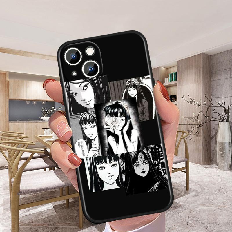 For Apple iPhone 13 12 mini 11 XS Pro Max XR 8 7 6S 6 5S 5 Plus Cover Junji Ito Tomie Soft Silicone Back Phone Case