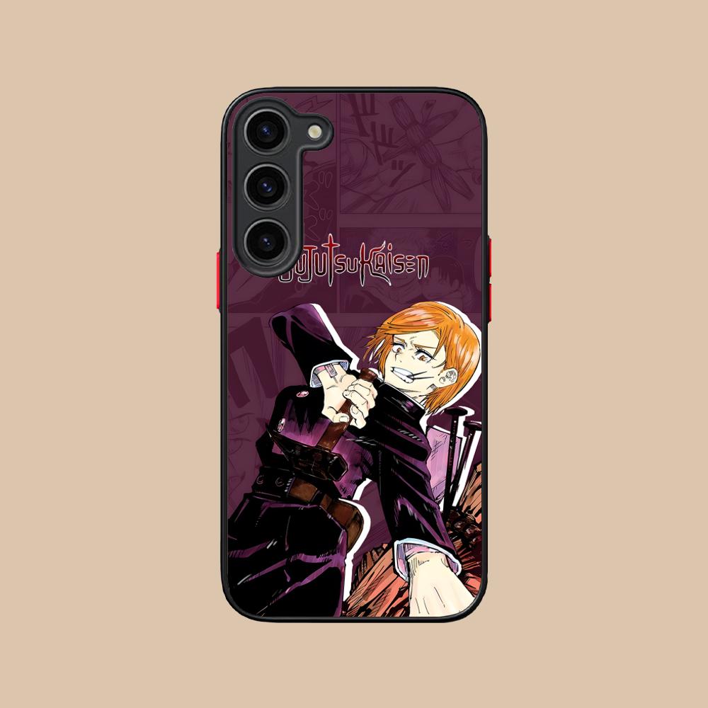 Jujutsu Kaisen Nobara Silicone Mobile Phone Case for Samsung Galaxy S26 S25 S24 S23 S22 S21 Plus FE Ultra Colorful Cover