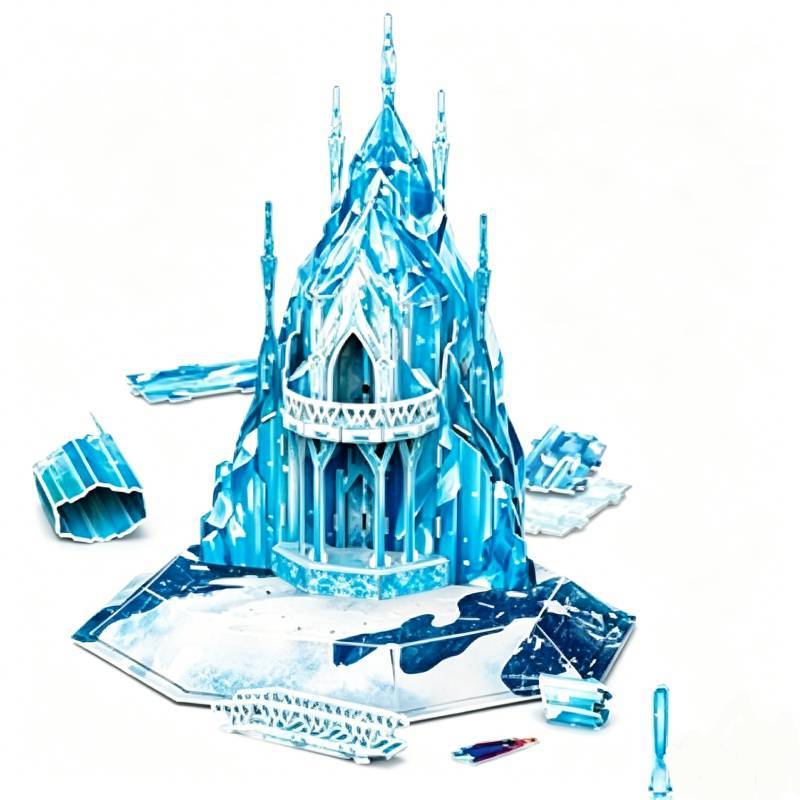 Castello Principesse Disney Puzzle 3D con Montaggio Fai-da-te per Bambini e Ragazzi