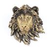 Animal Head Wall Decoration Statues Vintage Resin Lion Head Wall Hanging Decor Bedroom Home Simulation Statue Ornament