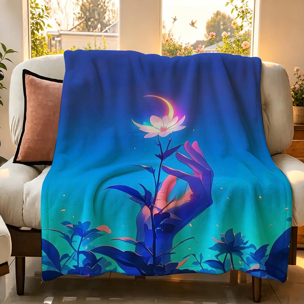 Art A Artistic Throw Flannel Throw Blanket Suitable for Sofa Living Room Bedroom