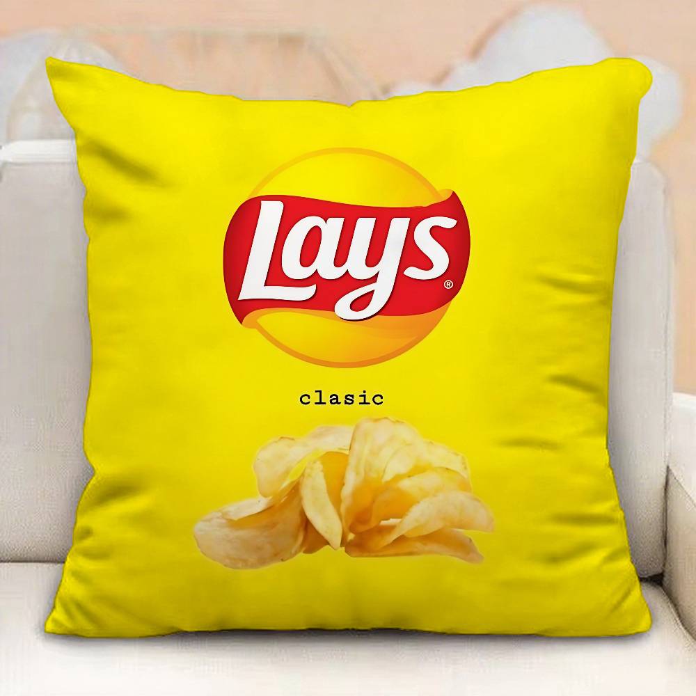 L-Lays Картофельные чипсы Наволочка Наволочки Домашний декор Декор для гостиной Чехлы для подушек 16x16Inch