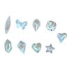 600 Pcs Nail Art Rhinestones Different Sizes Shapes Portable Nail Art Kit for DIY Crafts Shoes Bags Decoration