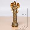 Nordic Light Luxury Golden Heart-Hugging Angel Statue Showcase Home Hallway Courtyard Desktop Resin Crafts Small Ornaments