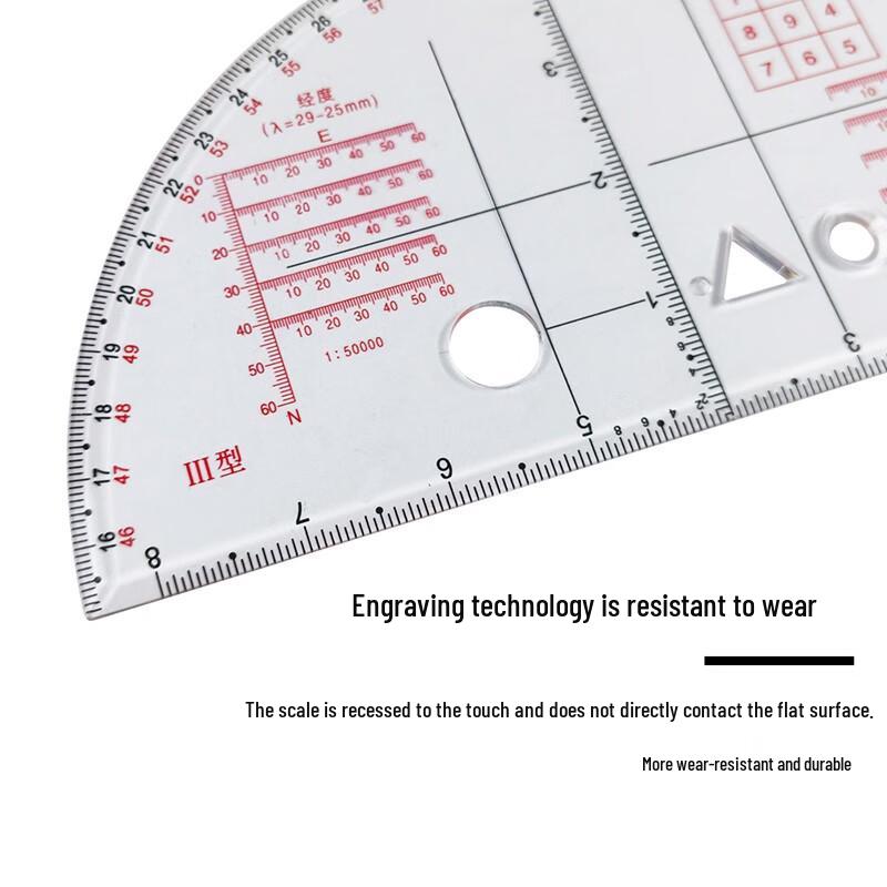 Tactical Navigation & Topography Ruler Set