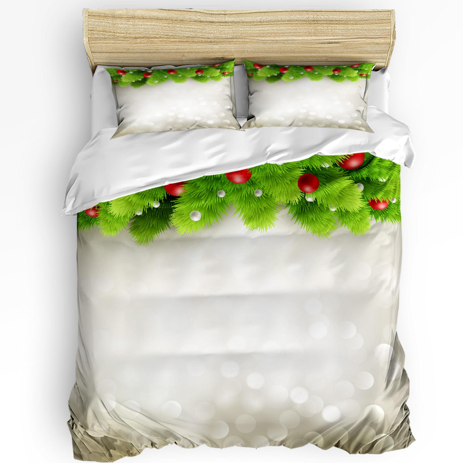 

Рождественский подарок на стол Санта Клаус 3 предмета Постельное белье для спальни Двуспальная кровать Домашний текстиль Пододеяльник Покрывало Наволочка EU single(135x200cm)