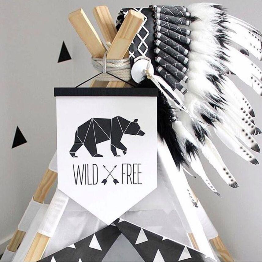 Children's Indian Chief Feather Headdress Prop for Parties