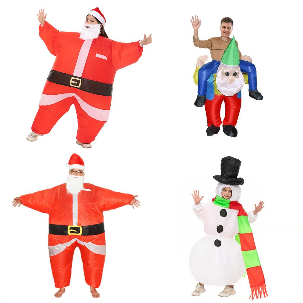 Costume gonfiabile di Babbo Natale di alta qualità per feste e cosplay