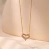 Mixed Color Zircon Clavicle Chain Minimalist Light Luxury 18k Gold Plated Fashion Necklace