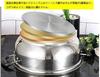 Multifunctional Steamer Steamer Compatible with IH and Various Heat Includes Glass Stainless Steel Deep Cooking Utensil Pot, Two-Tier, Three-Tier,