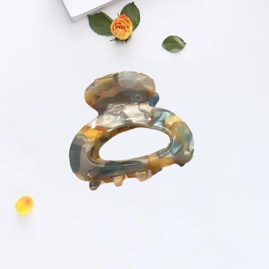 Mini-Haarspange für Damen und Mädchen, rutschfest, Leopardenmuster, starke Kralle, Kontrastfarbe, Haarspange, Krabben-Haarnadel, Styling-Krallenclip, Haar-Accessoires