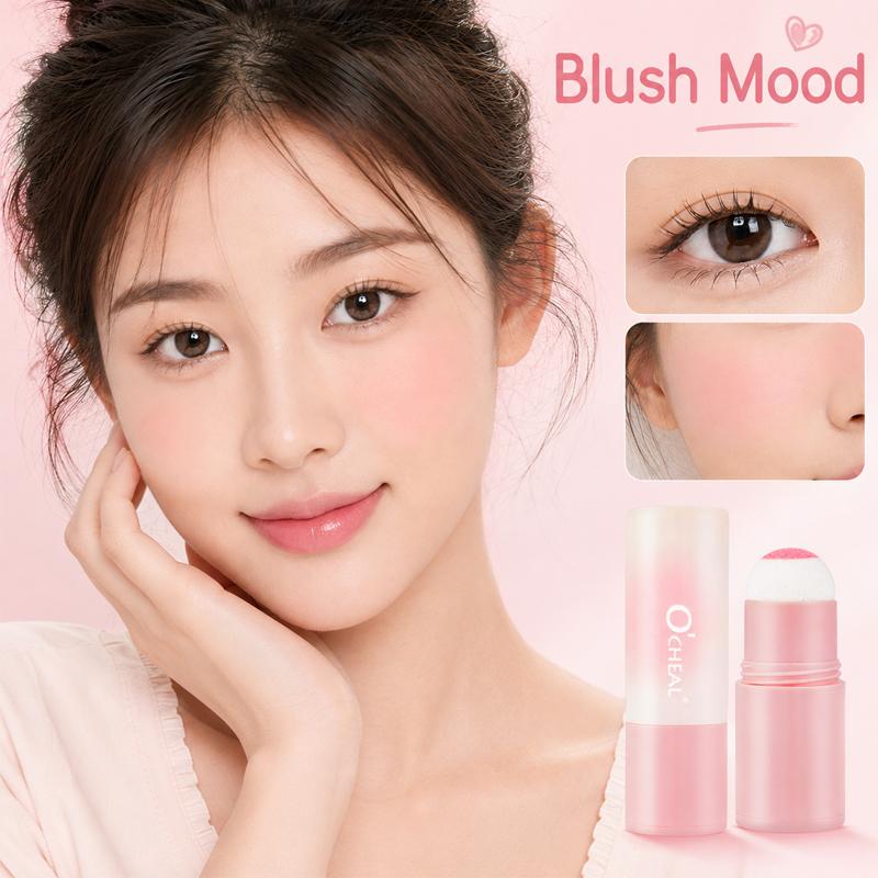 Vitality, matte, natural color rendering, vitality, enhance complexion, not easy to fly pink blush