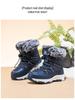 Happy Bear Kids' Winter Snow Boots - Warm, Mid-Calf, Velvet-Lined Cotton Boots for Boys and Girls