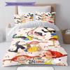 Pippi Longstocking Custom Name Pattern Bedding,Quilt Set Quilt Cover Pillowcase Home Birthday Gift(1 * duvet cover + 2 * pillowcase, without core)
