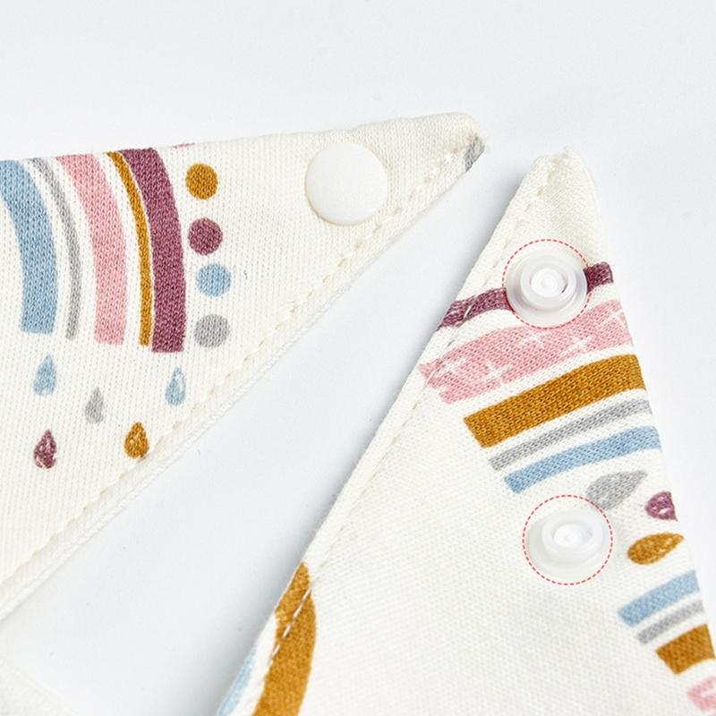 4pcs Stylish Baby Bandana Scarf Infant Drool Bib Waterproof Muslin Bibs Burp Cloth for Newborns Feeding & Drooling