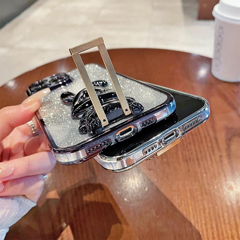 Funda delgada con soporte para Motorola Moto G54 5G, bonita funda de conejo a prueba de golpes