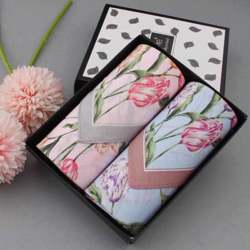 

Японский стиль Ультратонкий 100% хлопок Носовой платок Женский Чистый хлопок Принт Носовой платок Квадратное полотенце Потовытирание Потопоглощение Летний Портативный Tulip Pink + Blue