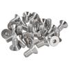 30pcs M10 Allen Socket Screws 10mm A2 Stainless Steel Countersunk Hex Bolts for Industry