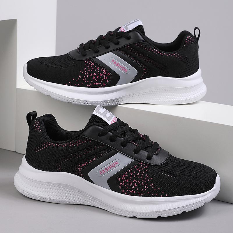 Shoes women's sports shoes summer breathable thin mesh running shoes mesh shoes women's breathable mesh flat bottom women's shoes thick sole