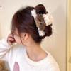 1pc Curly Cute Dog Autumn/Winter Plush Large Grip Clip New Cute Back of Head Hairpin Shark Clip Hair Accessory